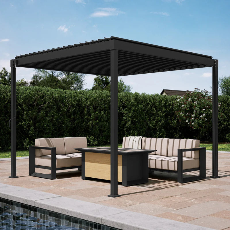 Mirador 80s 3x3m Charcoal Pergola