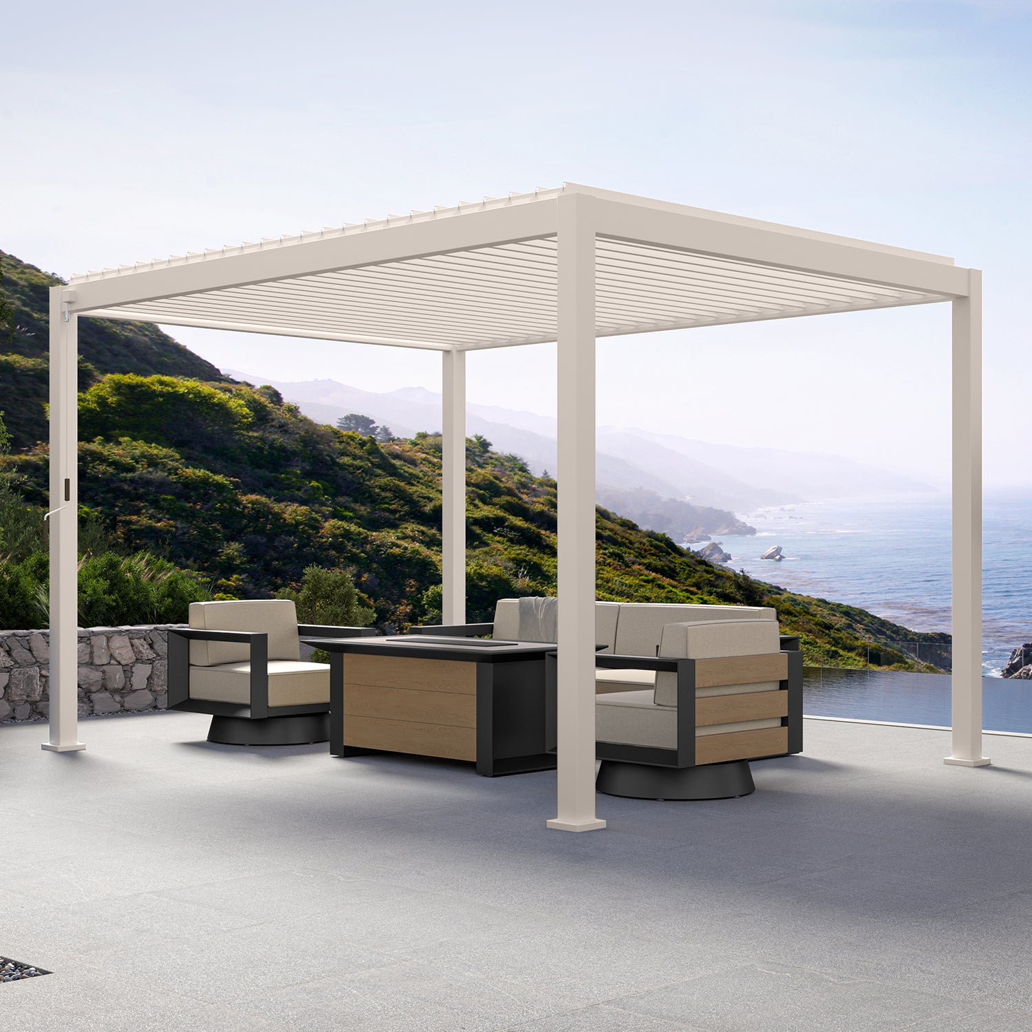 Mirador 111DA 3x4m Pergola - Latte