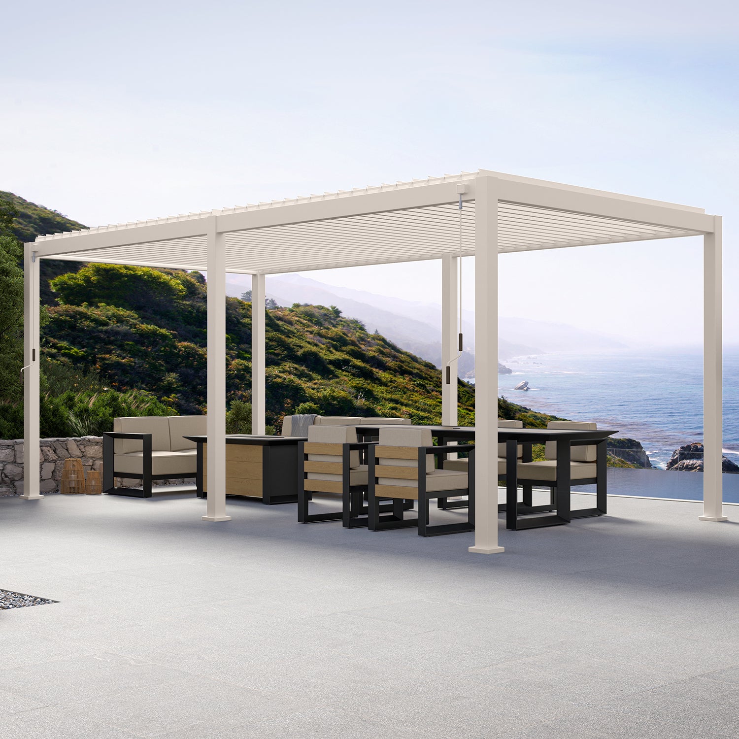Mirador 111DA 3x6m Pergola - Latte