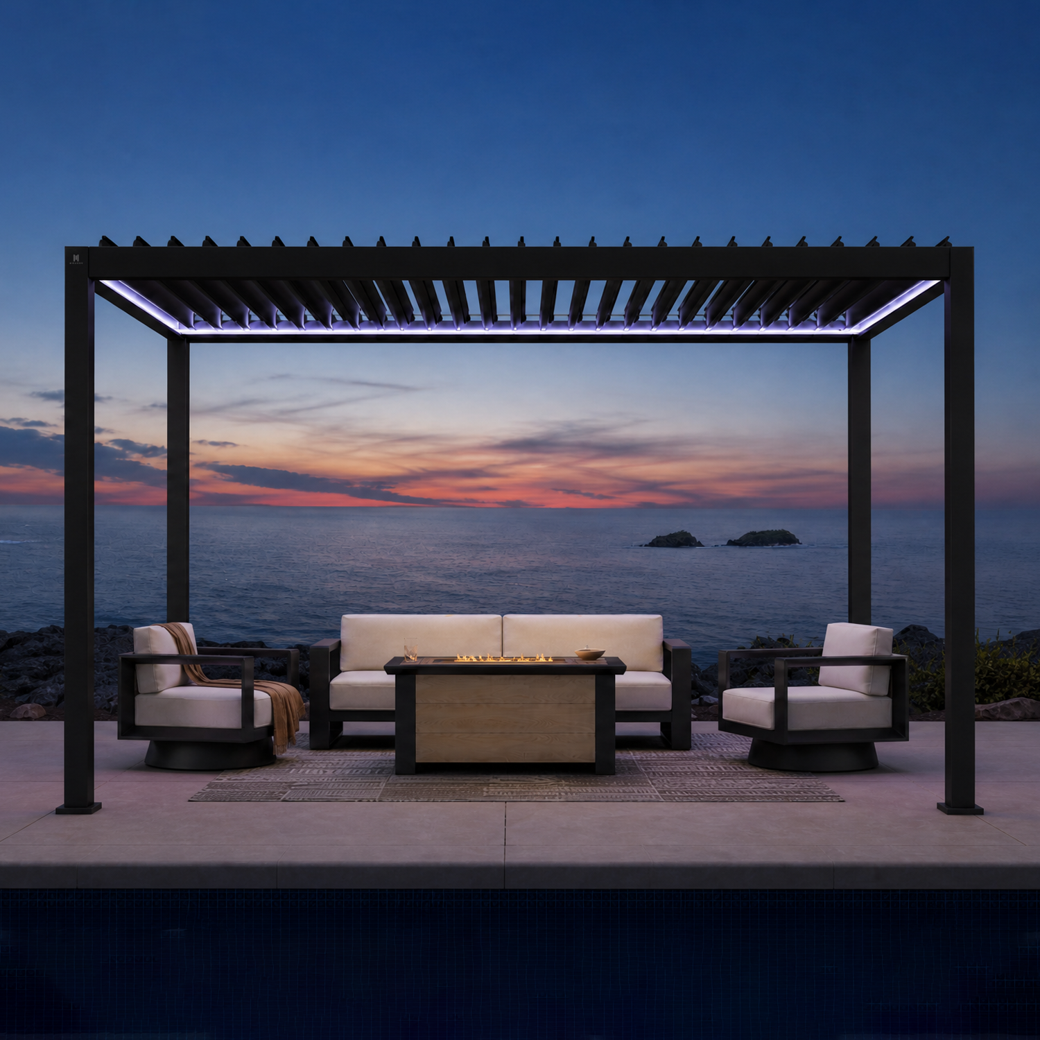Mirador 111DA 3x4m e-Motion+ Pergola