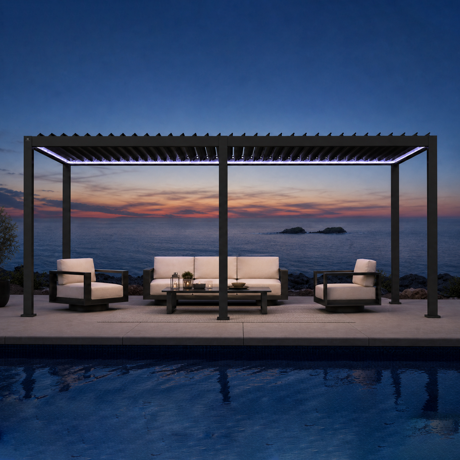 Mirador 111DA 3x6m e-Motion+ Pergola