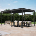 Mirador 80S 3x5m Charcoal Pergola
