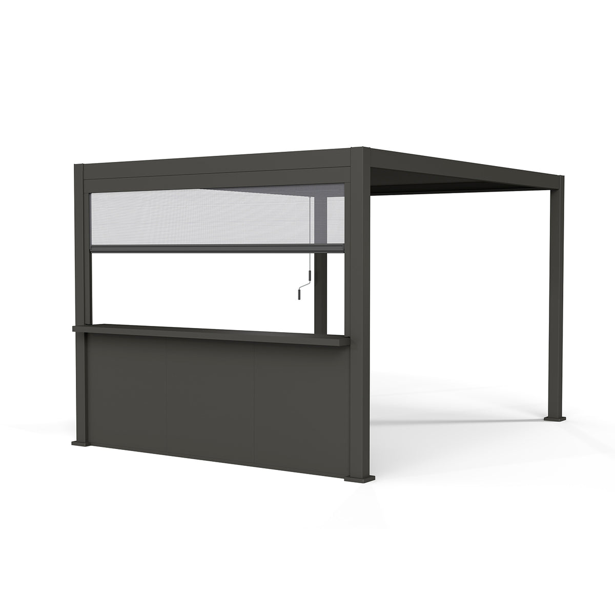 Accessoire extérieur Mirador 3m Comptoir bar mural avec écran escamotable