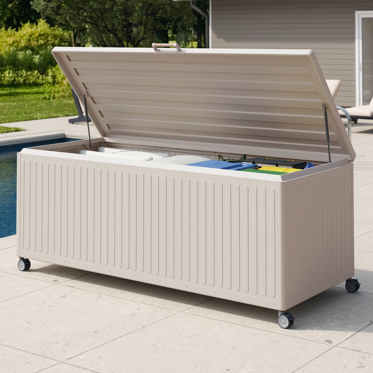 Life-Serie - Gartenbox Urban- 1400 Liter - Ivory
