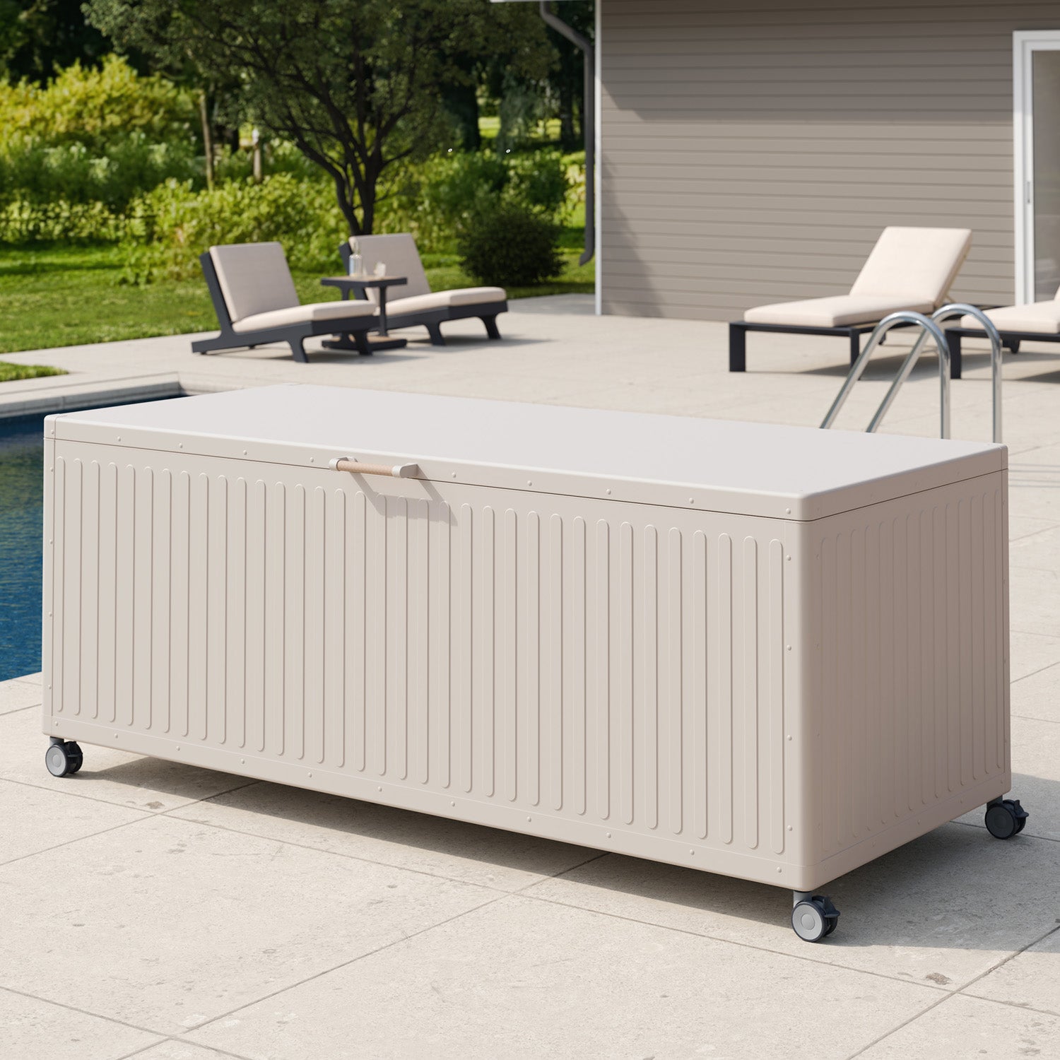 Life-Serie - Gartenbox Urban- 1400 Liter - Ivory